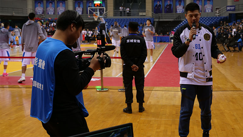 中国男子篮球CBA联赛活动现场 SDLX无线双工通话和Tally