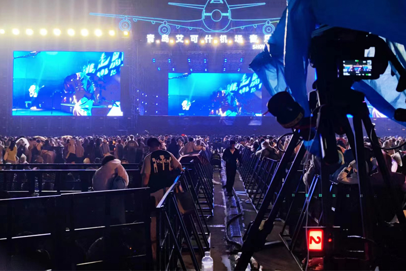 50000+live audience, wireless intercom, and Tally's large-scale music concert,